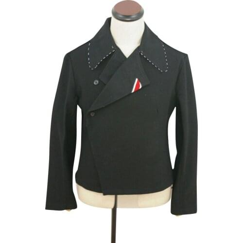GUWC-008 WWII German Heer pioneer panzer black wool wrap/jacket