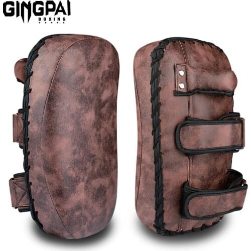 PU Leather Punching Boxing Kick Punching Bag Boxing Pads Shield Karate TKD Foot Target Focus Pad Sand Bag Training Fitness Tool