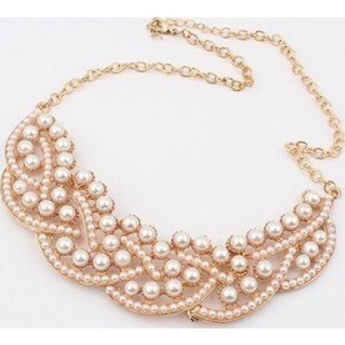 Vivi magazine wholesale New design high quality statement necklace collar pearl Necklaces & Pendants fashion necklaces women