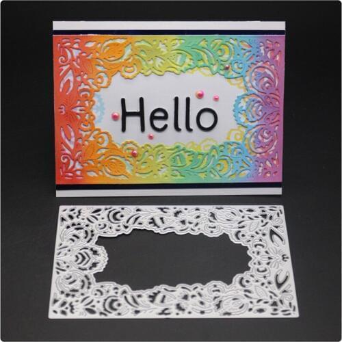 1713 Background Cut Scrapbook Metal Cutting Dies For Scrapbooking Stencils DIY Album Cards Decoration Embossing Folder Die Cuts