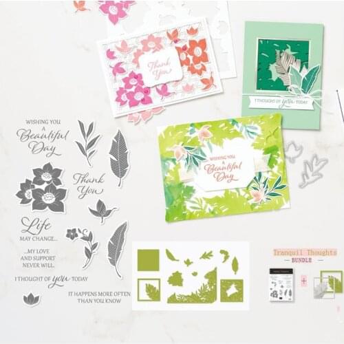 THOUGHTS Metal Cutting Dies And Stamps Stencils for DIY Scrapbook Photo Album Paper Card Decorative Craft Embossing Die