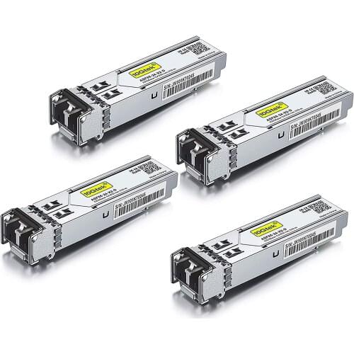 4-PACK 1000Base-SX 850nm MMF Transceiver for Cisco GLC-SX-MMD/GLC-SX-MM/SFP-GE-S