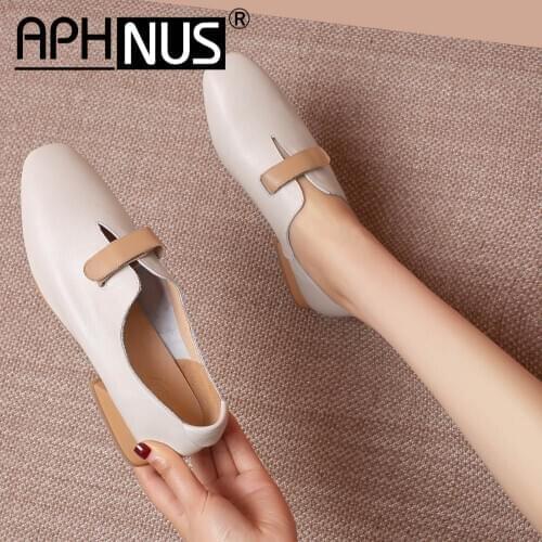APHNUS Womens Office Work Low Heels Pumps Woman 2020 Shoes For Women New