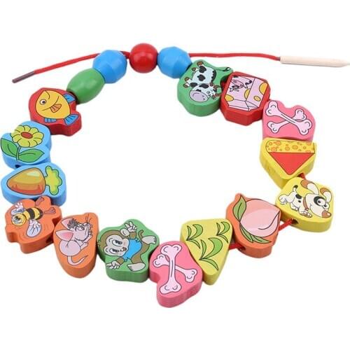 Creative New Baby Boys Girls Large Beaded String Rope Learning Toys New Hot Sale Kids Children Early Education Cartoon Cute Toys
