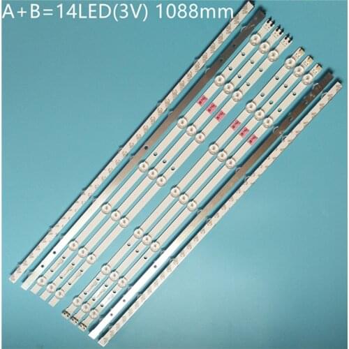 New kit5set=50 PCSD3GE-550SMA-R1 D3GE-550SMB-R0 BN96-28772A BN96-28773A LED backlight strip for samsung TV UN55H6203 UN55J6200