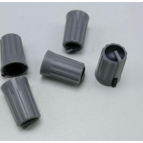 Half shaft mixer, potentiometer, plastic knob cap, half handle D hole, 6mm grey body push button switch cover