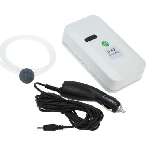 Portable Car Aquarium Tank Fish Aerator Oxygen Multi Speed Air Pump Live Bait Fishing Water-resistant