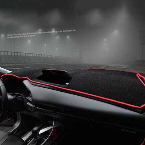 For Mazda CX30 Accessories CX-30 CX 30 2020 2021 Car Dashboard Cover Dash Mat Pad Front and Rear Non-slip Sun Shade Pad Mats