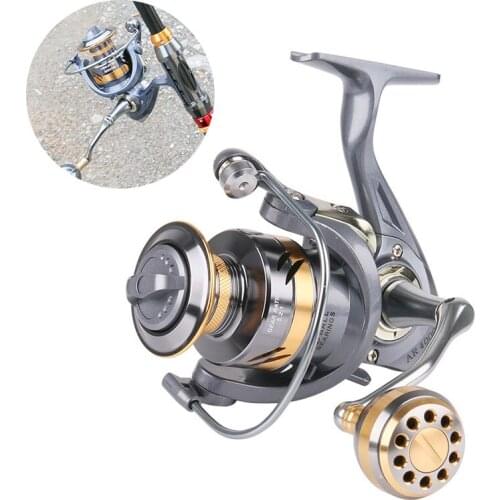 Fishing Reel Spinning 5.2:1 Metal Spool Max Drag 13KG Carp Fishing Reels for Saltwater Spinning Reels Fishing Accessories