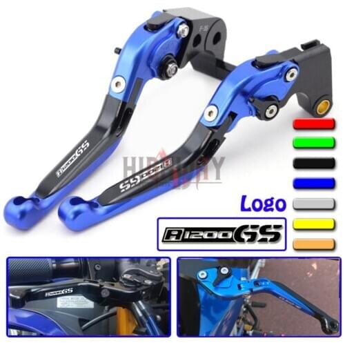 CNC Aluminum Brake Handle Bar Lever Extendable Folding Adjustable Brake Clutch Levers For BMW R1200 GS 2004-2012