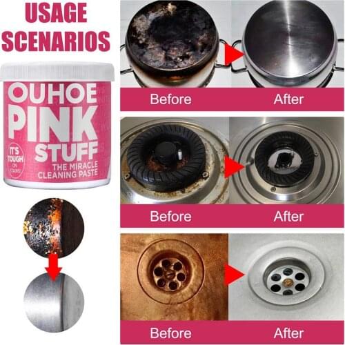 30/100/300g Steel Cookware Cleaning Paste Household Cleaner Pot Scale Bottom Strong Chemicals Kitchen Washing Q9A0