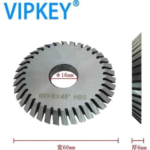 60*6*16mm key cutting machine universal coarse tooth key cutter saw blade 36 teeth end milling cutter for 238bs key machine