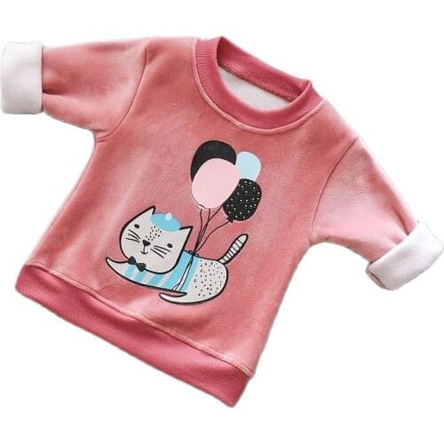 High Quality Girls Outfits Toddler Girl Winter Clothes Baby Boys Outfits Kids Hoodies Hot-selling Cartoon Pattern Sweatshirts