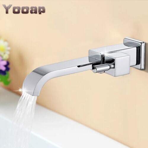 Yooap Chrome Solid Brass Bath Basin Faucet torneira Bathroom Bathtub Faucet Waterfall Spout Vessel Vanity Taps Bathroom Faucet