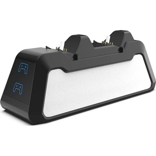 For Ps5 Controller Charger Handle Cradle Stand Gaming Console Gamepad Accessories Usb Dual Charging Dock Station