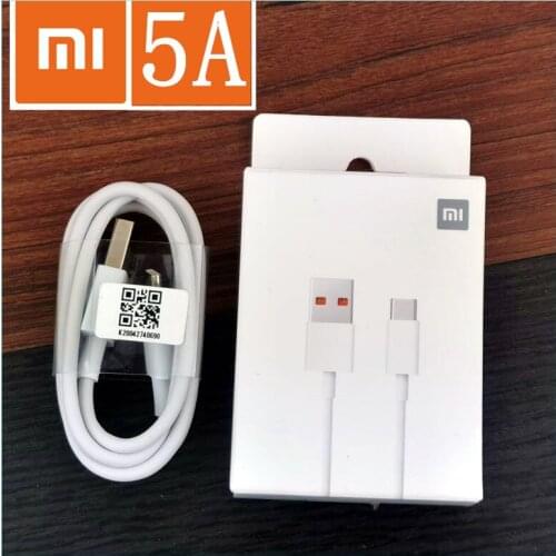 5A Xiaomi Cable Original Usb A To Usb Type C Turbo Charger Fast Charge Data Cable For Mi 10 Pro 10T POCO X3 Redmi Note 9 Pro 8