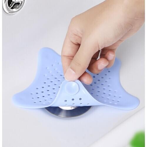 1Pcs QDRR Silicone Sink Drain Filter Bathtub Hair Catcher Stopper Trapper Drain Hole Filter Strainer for Bathroom Kitchen Toliet
