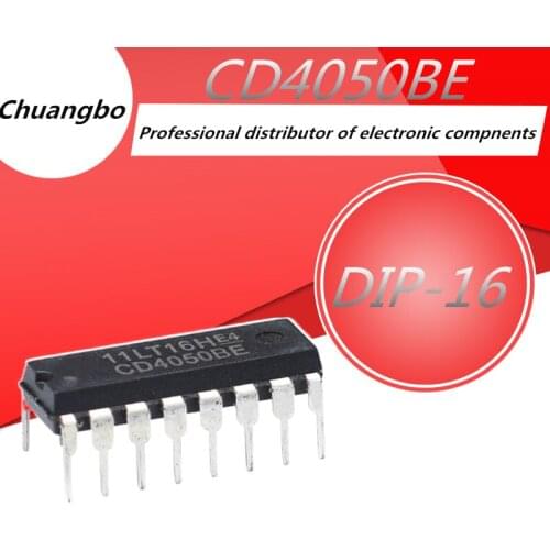 10PCS CD4050 DIP16 CD4050BE DIP 4050BE DIP-16 new and original IC