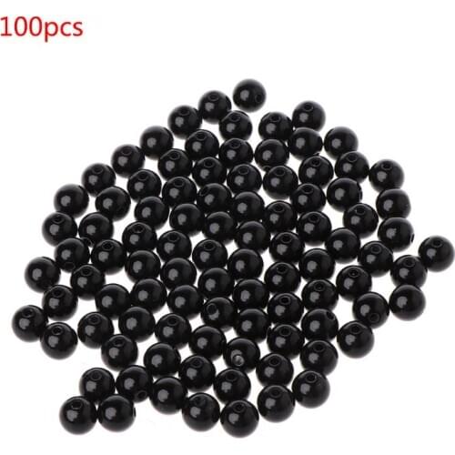 100pcs 3-12mm Black Safety Doll Eyes Sewing Beads For DIY Bear Stuffed Toys Scrapbooking Crafts