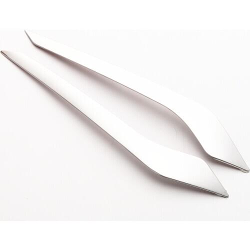 2PCS Emble Garnish Trim For Toyota Camry 70s 2018 Stainless Steel Car Styling protection Cover Front Auto Accessories