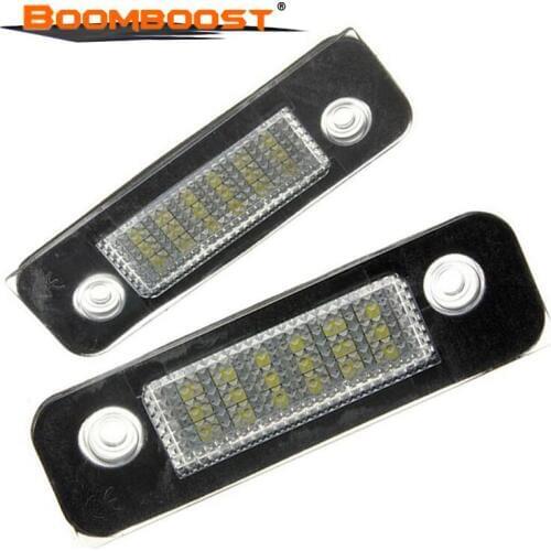 For Ford Fusion for Mondeo MK2 for Fiesta MK5 License Plate Light Lamp SMD LED 12V White Number 12V 2pcs