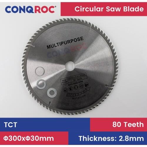 300x30mm TCT Circular Saw Blade 80 Teeth Woodworking Cutting Disc Carbide Tipped Wood Saw Blade