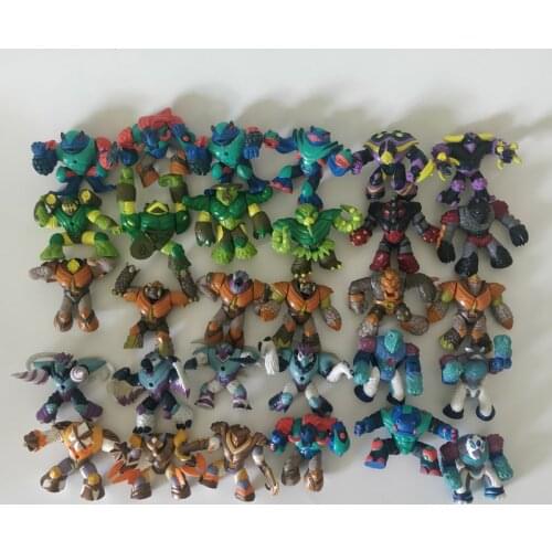 5pcs/lot Original M size Gormiti toys Figure Monster Soldiers Model Super Hero Element Warrior Knight Collection gift for kid