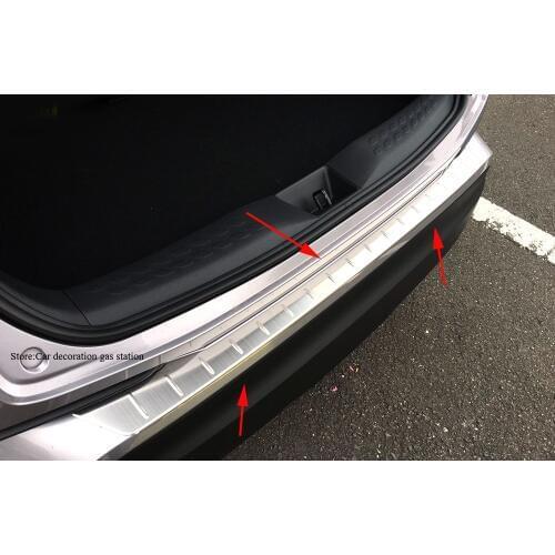 Car Accessories Fit For Toyota C-HR CHR 2017 Rear Bumper Protector Step Panel Boot Cover Sill Plate Trunk Trim 1PCS