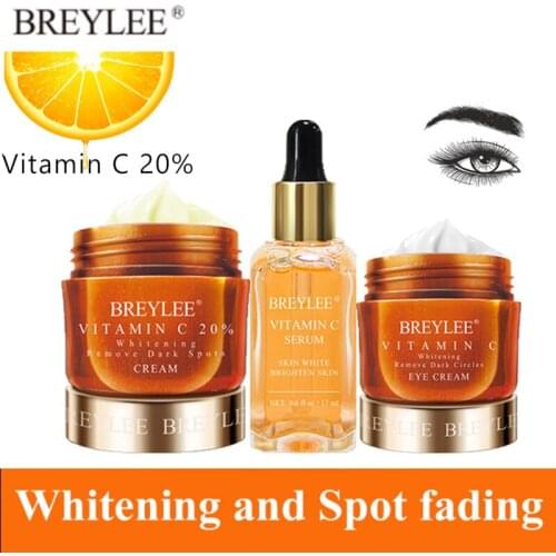 BREYLEE Vitamin C Facial Cream Hyaluronic Acid Retinol Pore Minimizer Serum Eye Cream Remove Blackhead Anti-Acne Tighten Skin
