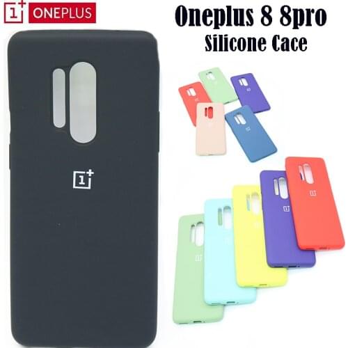Oneplus 8 8 Pro Case Original Silicone Soft Ultra Thin Shockproof Full Protective Cover Oneplus One Plus 8 8 pro Silicone