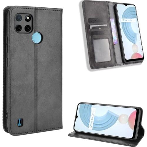 For OPPO Realme C21Y Case Luxury Flip PU Leather Wallet Magnetic Adsorption Case For OPPO Realme C21Y RealmeC21Y Phone Bags