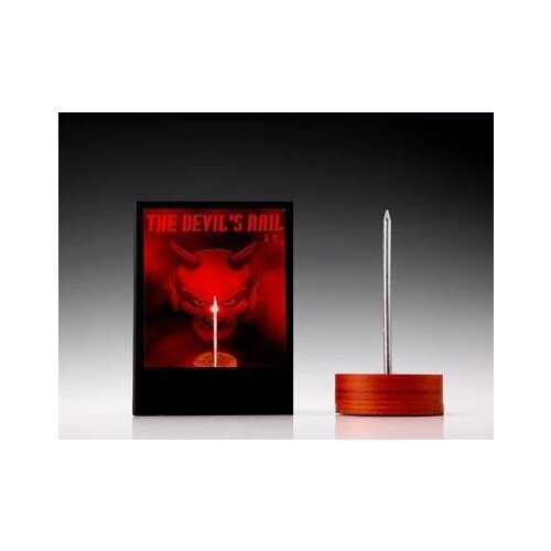 Devils Nail 1.0 Ghost Nail Magic Tricks Crush Paper Cup Magia Magician Close Up Bar Accessory Props Mentalism Gimmick