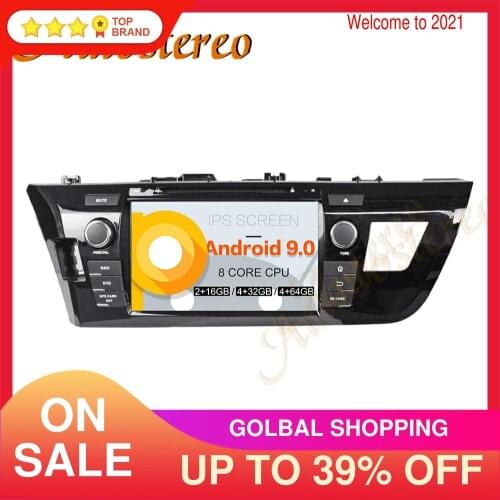 DSP Car DVD Player Android 9.0 Octa Core Multimedia Player GPS Navigation For Toyota Levin 2014-2016 Auto Radio Stereo Head Unit