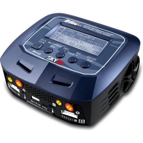D100 V2 AC / DC Dual Balance Charger Discharger / Power Supply US / EU Plug for LiPo/ LiFe/ LiIon/ LiHV/ NiMH/ NiCd/ Pb Battery