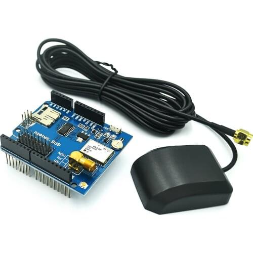 ! GPS Shield GPS record expansion board GPS module with SD slot card With Antenna for Arduino UNO R3