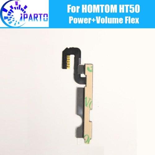 HOMTOM HT50 Side Button Flex Cable 100% Original Power + Volume button Flex Cable repair parts for HOMTOM HT50