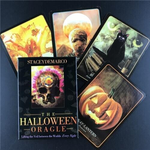 The Halloween Oracle Tarot Cards Guidance Divination Fate PDF Instruction for Tarot Deck Board Games Family Party Cards