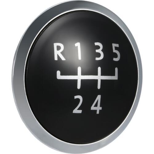KKMOON 5/6 Speed Replacement Gear Shift Knob Badge Emblem Cap Knob Cover Case for VW T5 Transporter 2003-2010