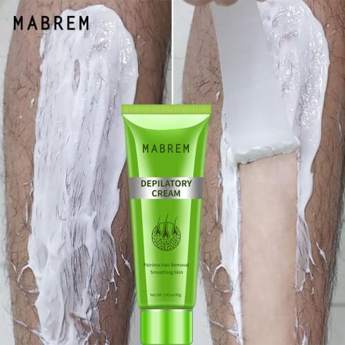 MABREM Hair Removal Cream Painless Hair Remover For Armpit Legs and Arms Skin Care Body Care Depilatory Cream 40g For Men Women