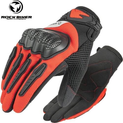 Summer Motorcycle Gloves Breathable Mesh Cloth Motocross Gloves Cycling Moto Touch Screen MTB Bike Outdoor Sports Accessories