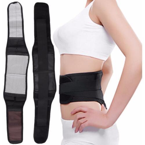 Magnetic Self Heating Lower Back Lumbar Waist Pad Belt Support Protector Length 110cm High Quality