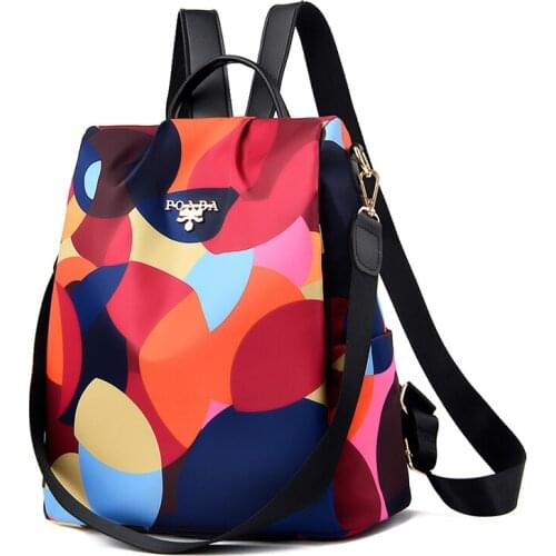 New Fashionable Anti-theft Women Backpacks Famous Brand Shoulder Bags Waterproof Oxford Backpack Ladies Large Capacity Backpacks
