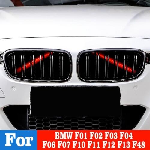 M Sport Style Front Grille Trim Strips Cover Frame Stickers For BMW F01 F02 F03 F04 F06 F07 F10 F18 F11 F12 F13 F39 F48