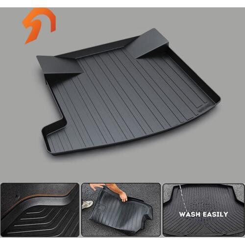 Rubber Rear Trunk Cover Cargo Liner Trunk Tray Floor Mats for Chevrolet MALIBU XL 2013 2014 2015 2016 2017
