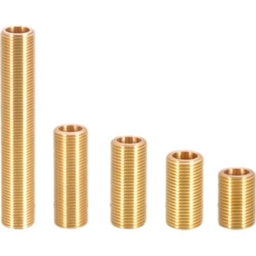 1/2 branch wire pipe joint all copper double outer wire 3 / 4 / 5 / 6 / 12cm1 / 2 outer wire extension pipe extension pair wire