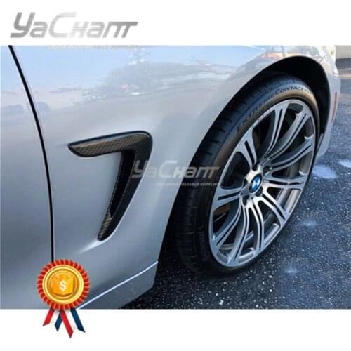 Light Weight Dry Carbon Fiber Front Fender Vents Fit For 2014-2019 4 Series F32 F33 F36 Front Fender Side Vent Cover