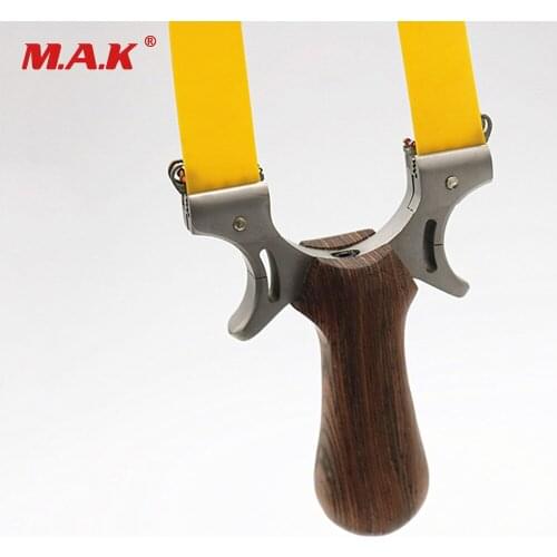 High quality new Stainless Steel Slingshot Sliding Sight Soint Clipping Flat Leather Strapless Slingshot