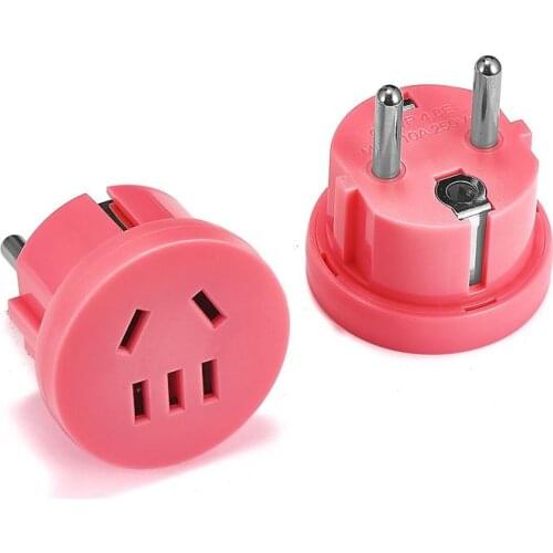 1pcs US To EU KR Plug Converter Travel Adapter Socket AC Power Plug Wall Charger Outlet Electrical Socket AU To EU Plug Adapter