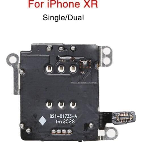 10pcs/lot Single Dual Sim Card Reader connector Flex Cable For iPhone XR Sim Card Tray Slot Holder Adapter