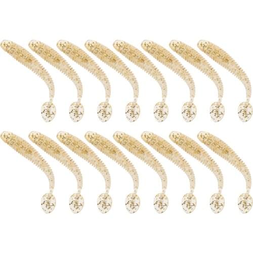 16pcs colorful Lifelike Worm Soft Lure Earthworm Fishing Silicone Artificial Bait Fishy Smell Shrimp Additive Bass Carp 5cm